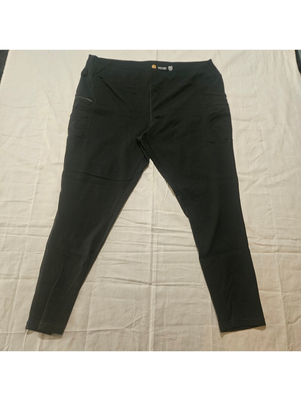 Carhartt Women's Fitted Black Leggings XXL Regular With Pockets
